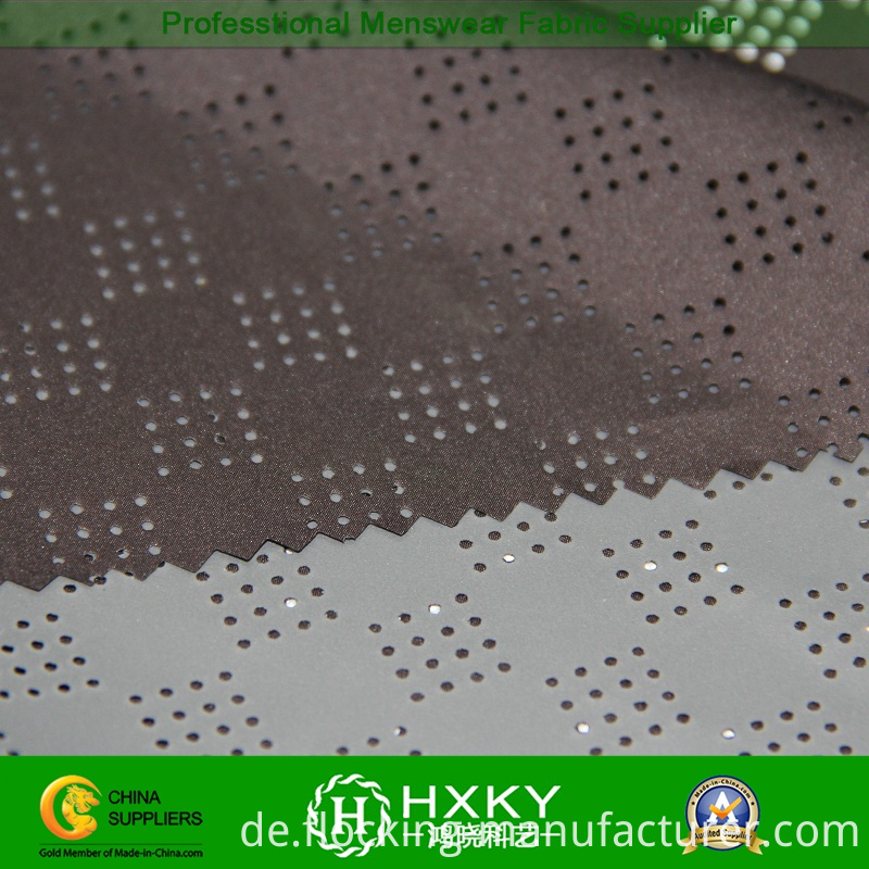 Perforated Poly Fabric with Coated for Garment